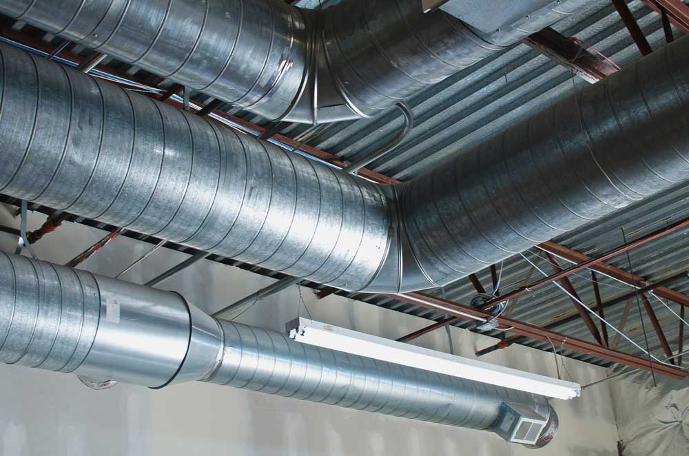 Photo d'un système de climatisation dans une usine