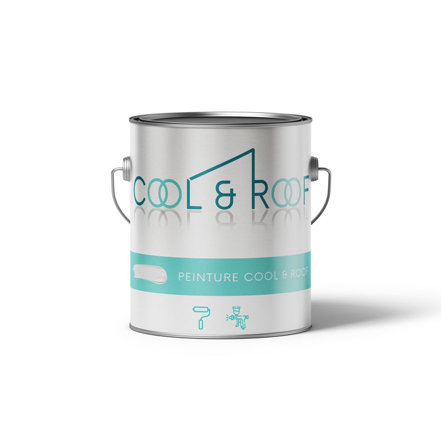 Pot de peinture pour Cool Roofing blanche de chez Cool & Roof